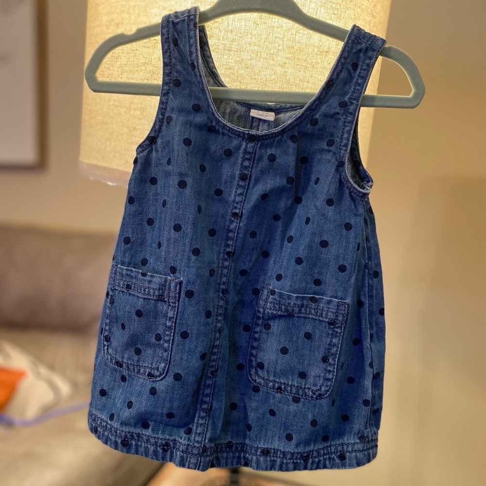 Blue Jean baby gap dress 6-12 m